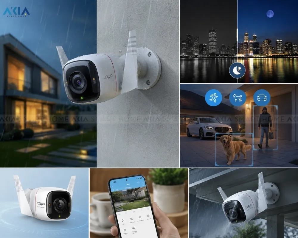 Camera Wifi An Ninh Ngoài Trời Tapo C325Wb 4Mp 8 Camera Wifi An Ninh Ngoài Trời Tapo C325Wb 4Mp - Akia Smart Home