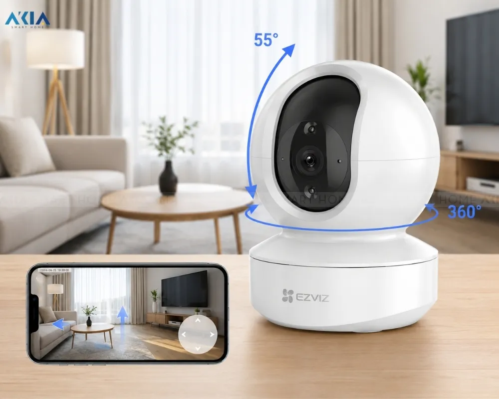 Camera Wifi Ip 360 Độ 4Mp Ezviz Ty1 - Akia Smart Home
