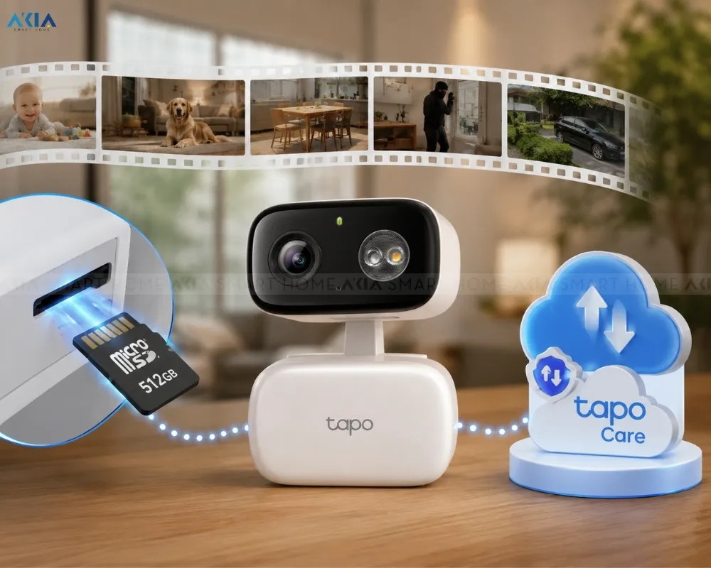 Camera Wifi Ngoài Trời Tapo C206 Xoay 360° 17 Camera Wifi Tapo C206 Quay Quét Trong Nhà &Amp; Ngoài Trời – Xoay 360°, Chuẩn Ip65 - Akia Smart Home