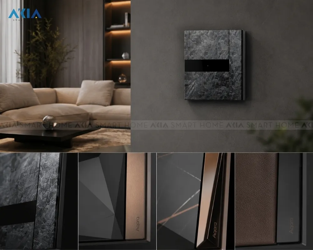 Công Tắc Âm Tường Thông Minh Aqara H1 Elite 34 Công Tắc Âm Tường Thông Minh Aqara H1 Elite - Akia Smart Home