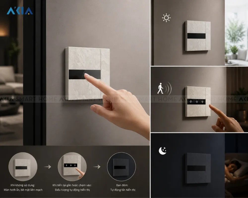Công Tắc Âm Tường Thông Minh Aqara H1 Elite 35 Công Tắc Âm Tường Thông Minh Aqara H1 Elite - Akia Smart Home