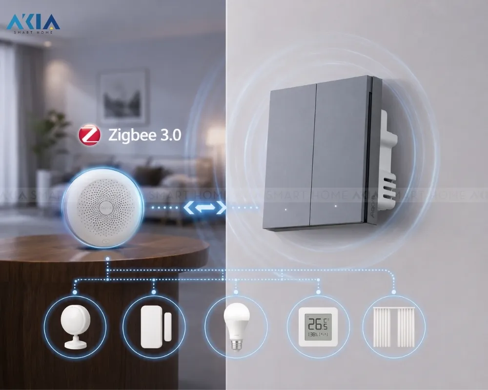 Công Tắc Thông Minh Aqara H1 Pro Có Dây Nguội 28 Công Tắc Thông Minh Aqara H1 Pro (Có Dây Nguội) - Akia Smart Home