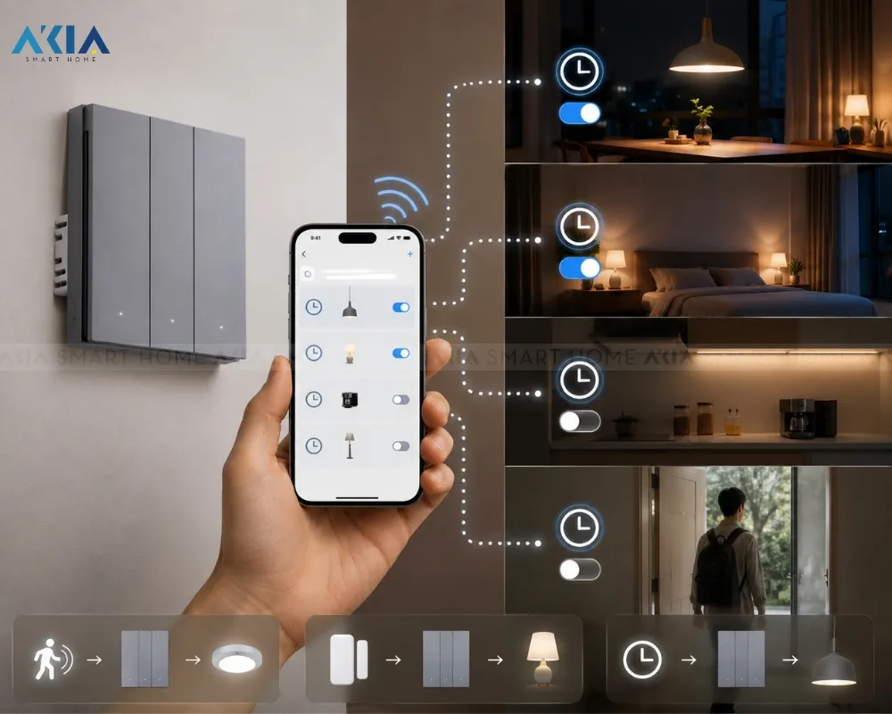Công Tắc Thông Minh Aqara H1 Pro Có Dây Nguội 31 Công Tắc Thông Minh Aqara H1 Pro (Có Dây Nguội) - Akia Smart Home
