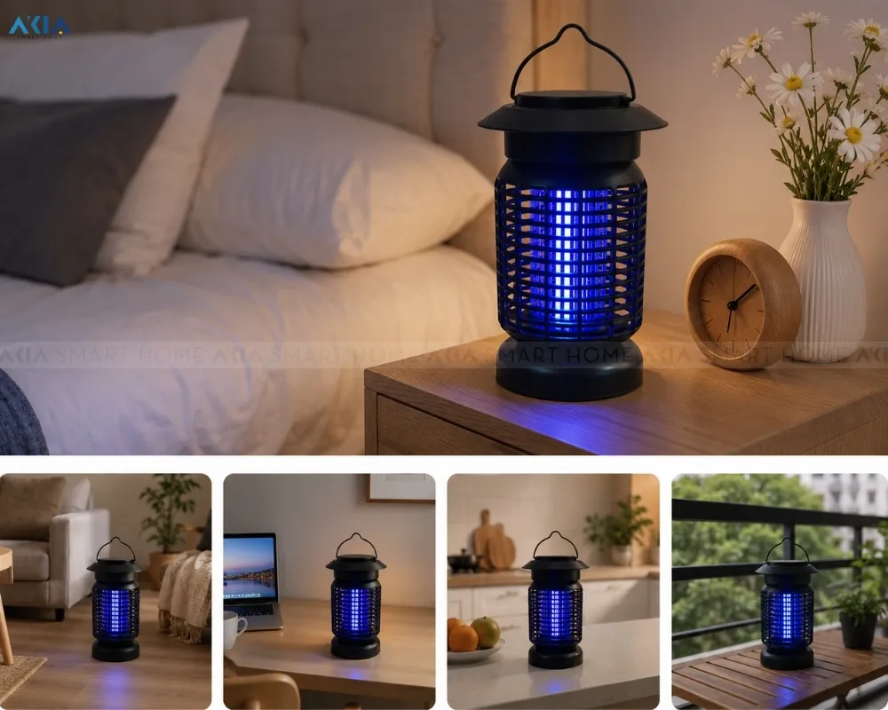 Đèn Bắt Muỗi Và Côn Trùng Uvgreen Km300 8 Đèn Bắt Muỗi Và Côn Trùng Uvgreen Km300 - Akia Smart Home