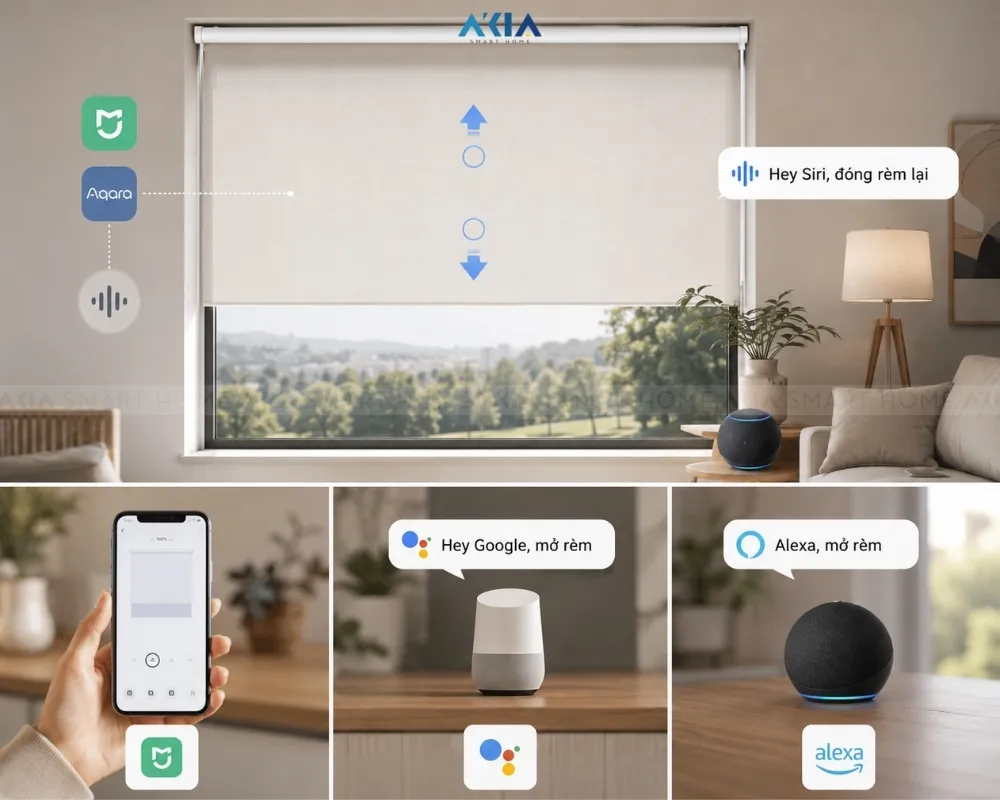 Động Cơ Rèm Cuốn Thông Minh Aqara Ta Zngzdj20Lm 11 Động Cơ Rèm Cuốn Thông Minh Aqara Ta Zngzdj20Lm - Akia Smart Home