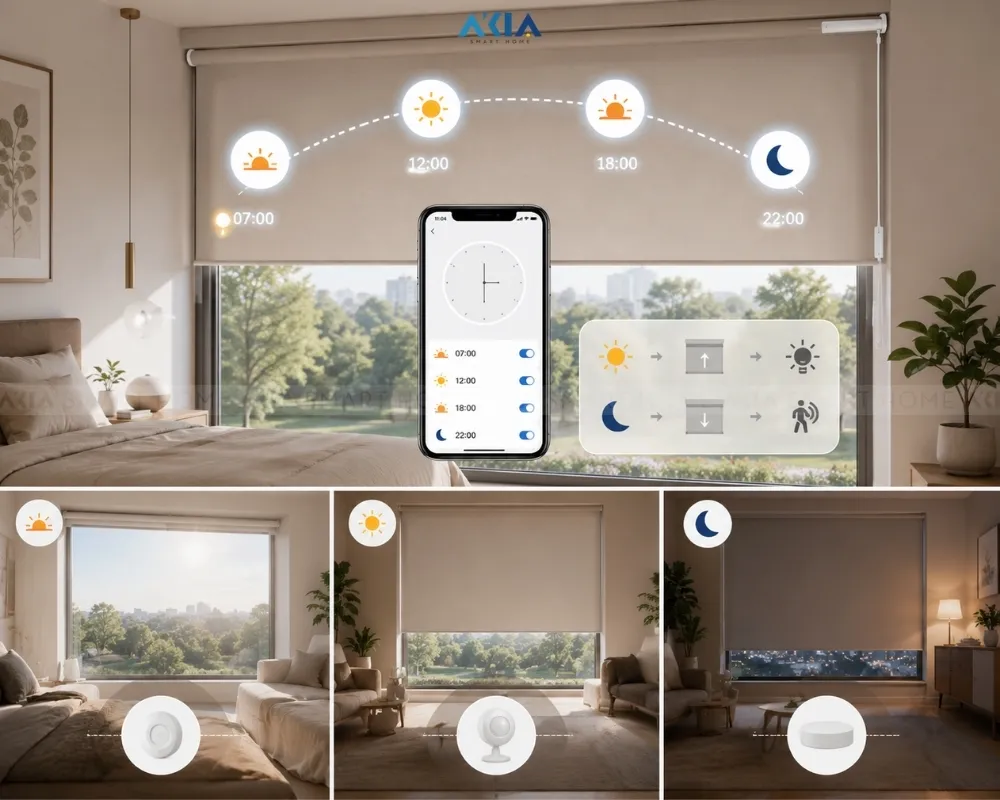 Động Cơ Rèm Cuốn Thông Minh Aqara Ta Zngzdj20Lm 14 Động Cơ Rèm Cuốn Thông Minh Aqara Ta Zngzdj20Lm - Akia Smart Home