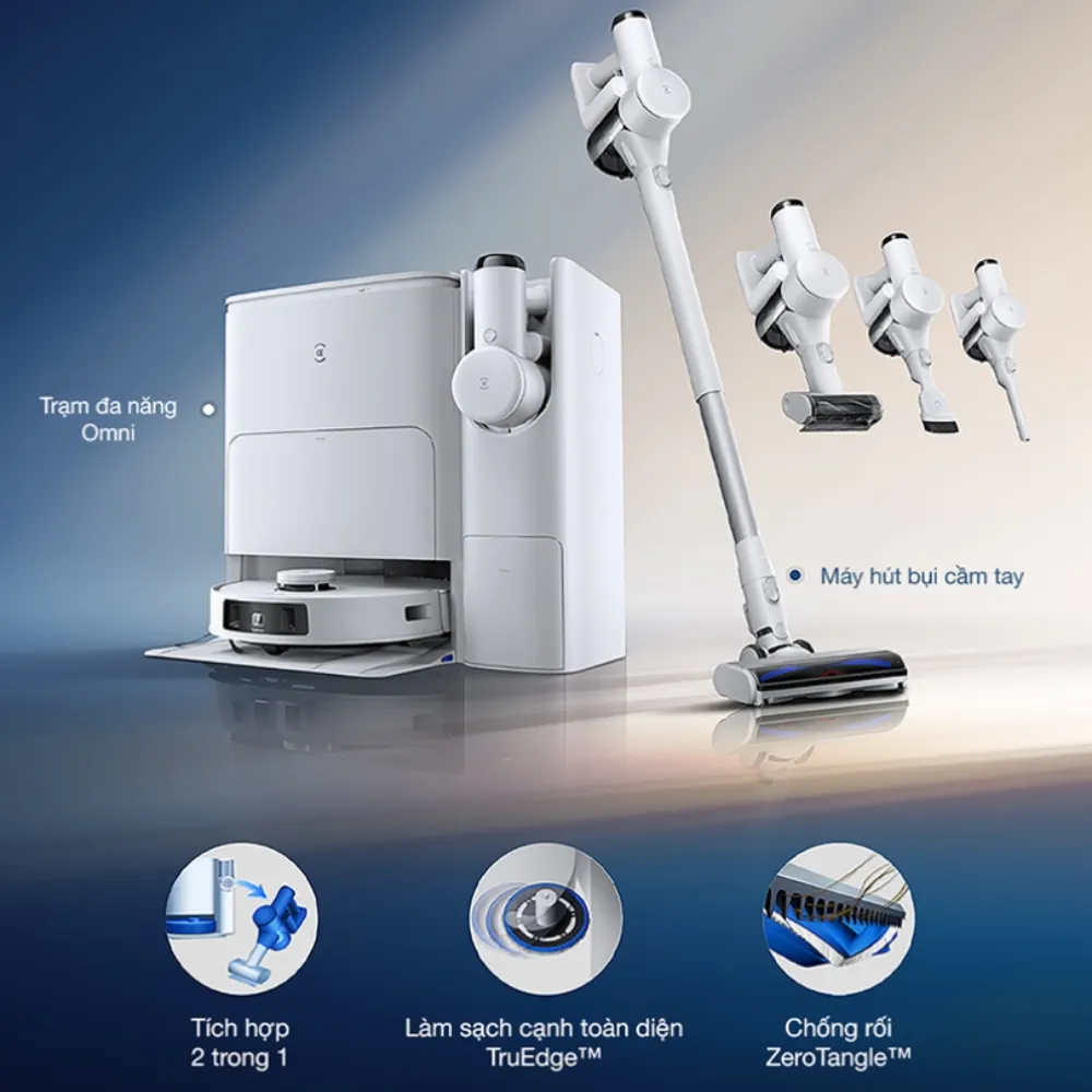 Robot Hút Bụi Lau Nhà Và Máy Hút Bụi Cầm Tay Ecovacs Deebot T30S Combo 57 Robot Hút Bụi Lau Nhà Và Máy Hút Bụi Cầm Tay Ecovacs Deebot T30S Combo - Akia Smart Home