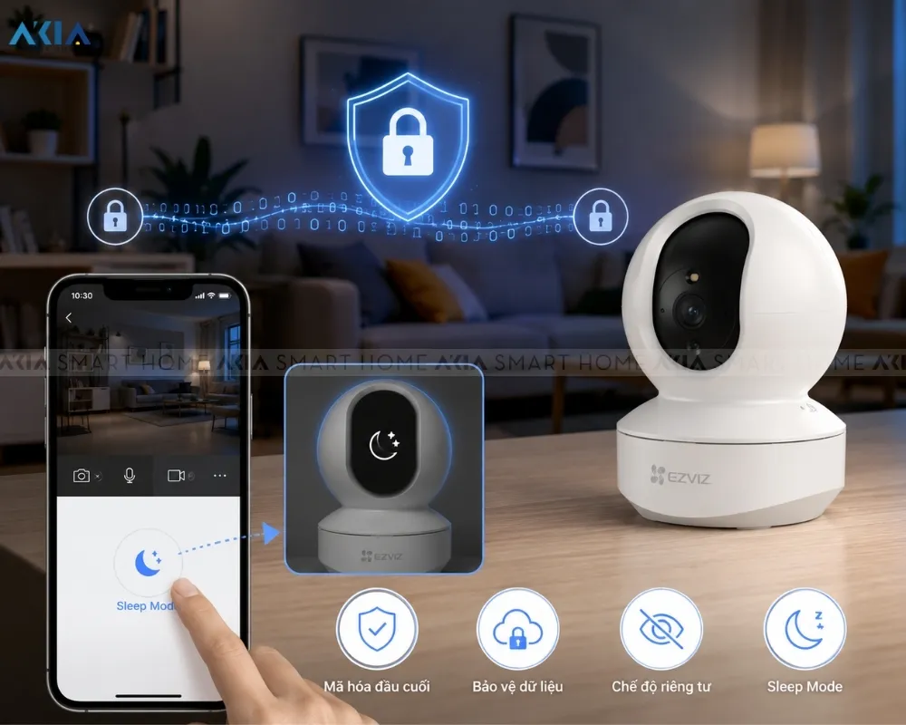 Camera Wifi Ip 360 Độ 4Mp Ezviz Ty1 - Akia Smart Home