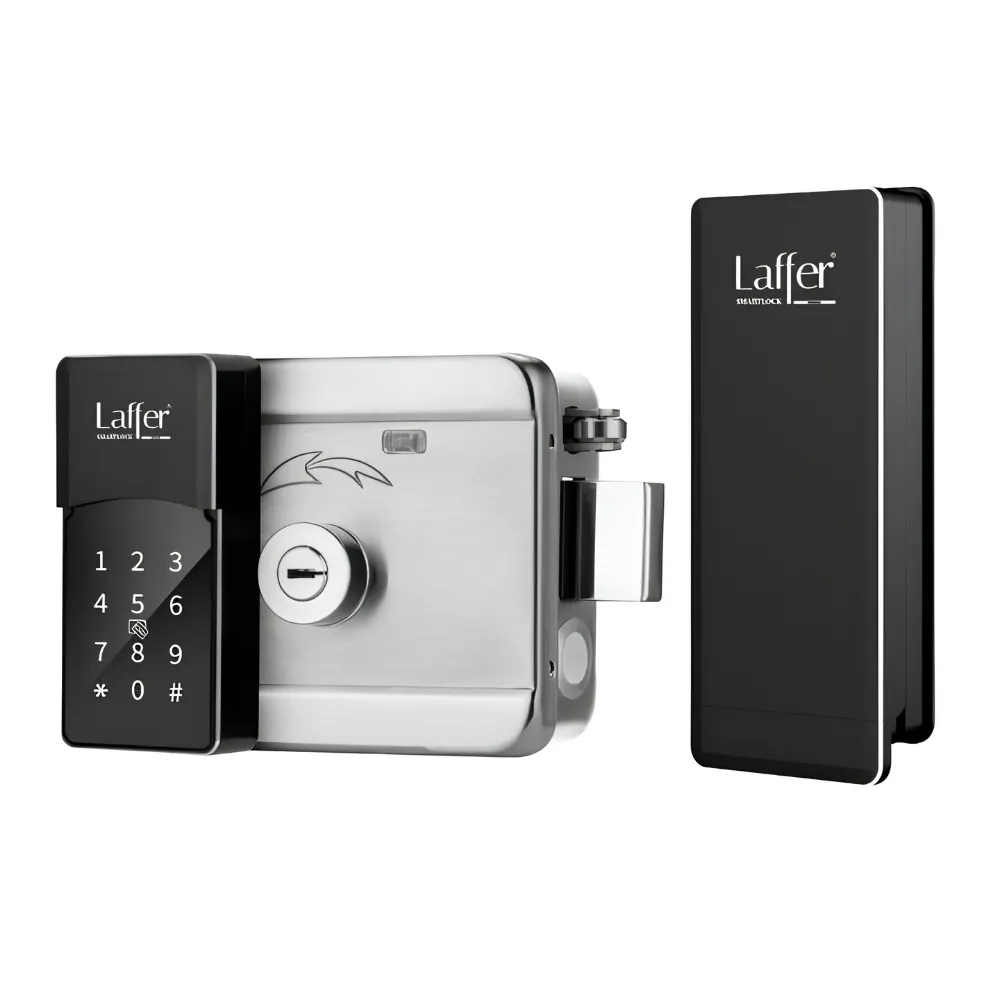 Khoá cổng vân tay ngoài trời Laffer A18 Pro nắp trượt - AKIA Smart Home