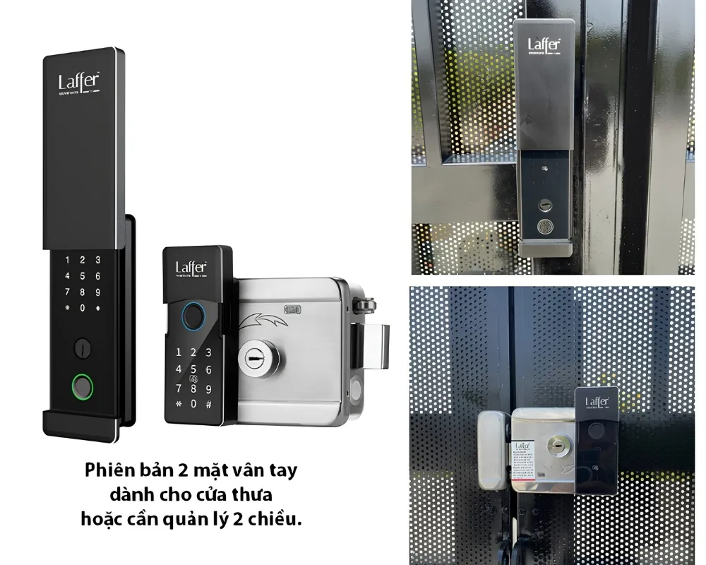 Khoá Cổng Vân Tay Ngoài Trời Laffer A18 Pro Nắp Trượt 46 Khoá Cổng Vân Tay Ngoài Trời Laffer A18 Pro - Akia Smart Home