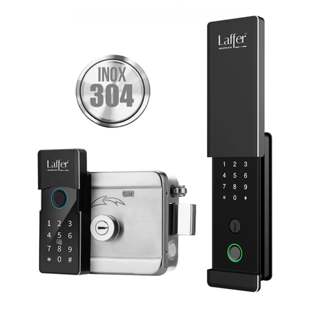 Khoá Cổng Vân Tay Ngoài Trời Laffer A18 Pro Nắp Trượt 42 Khoá Cổng Vân Tay Ngoài Trời Laffer A18 Pro - Akia Smart Home