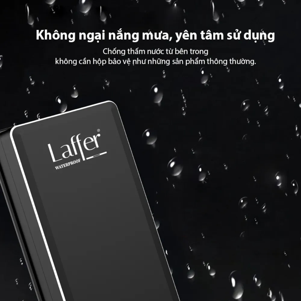 Khoá Cổng Vân Tay Ngoài Trời Laffer A18 Pro Nắp Trượt 48 Khoá Cổng Vân Tay Ngoài Trời Laffer A18 Pro - Akia Smart Home