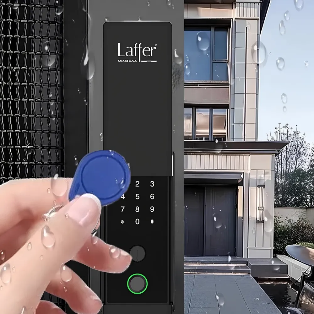 Khoá Cổng Vân Tay Ngoài Trời Laffer A18 Pro Nắp Trượt 50 Khoá Cổng Vân Tay Ngoài Trời Laffer A18 Pro - Akia Smart Home