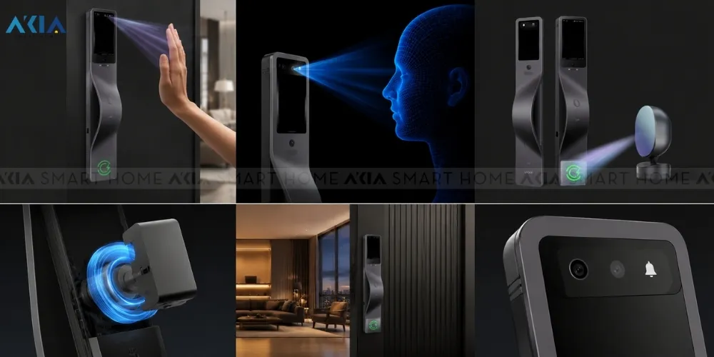 Khóa Cửa Thông Minh Nhận Diện Khuôn Mặt Lockin V7 Max 8 Khóa Cửa Thông Minh Lockin V7 Max - Akia Smart Home