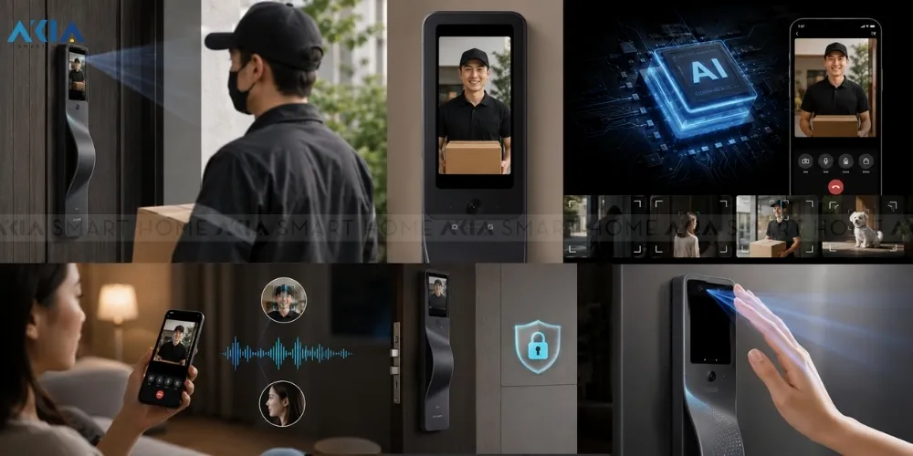 Khóa Cửa Thông Minh Nhận Diện Khuôn Mặt Lockin V7 Max 11 Khóa Cửa Thông Minh Lockin V7 Max - Akia Smart Home