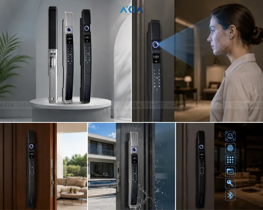 Khóa Cửa Vân Tay Nhận Diện Khuôn Mặt Laffer Xd02 8 Khóa Cửa Vân Tay Nhận Diện Khuôn Mặt Laffer Xd02 - Akia Smart Home