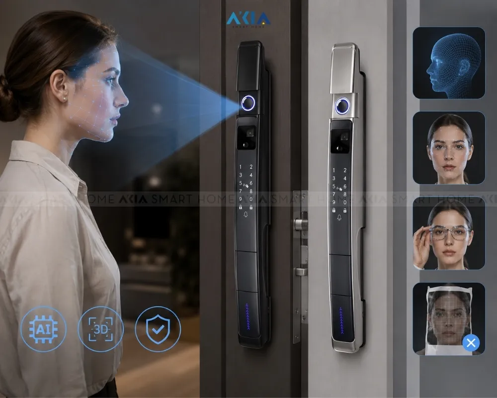 Khóa Cửa Vân Tay Nhận Diện Khuôn Mặt Laffer Xd02 9 Khóa Cửa Vân Tay Nhận Diện Khuôn Mặt Laffer Xd02 - Akia Smart Home