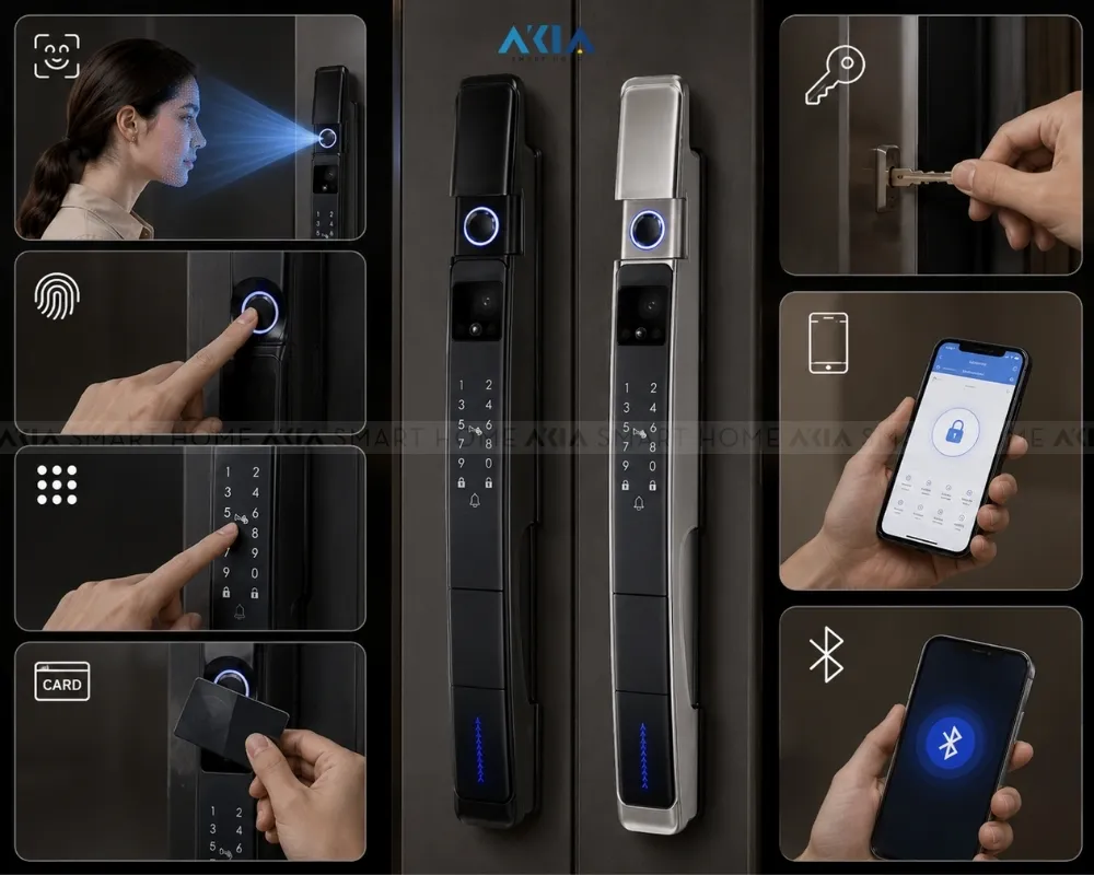 Khóa Cửa Vân Tay Nhận Diện Khuôn Mặt Laffer Xd02 10 Khóa Cửa Vân Tay Nhận Diện Khuôn Mặt Laffer Xd02 - Akia Smart Home