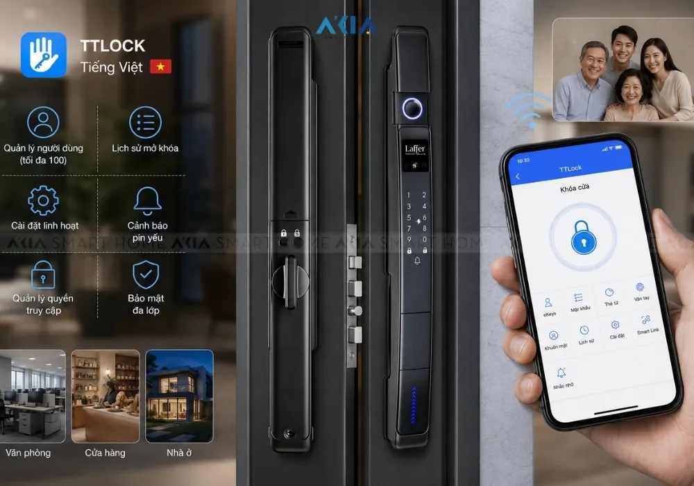 Khóa Cửa Vân Tay Nhận Diện Khuôn Mặt Laffer Xd02 12 Khóa Cửa Vân Tay Nhận Diện Khuôn Mặt Laffer Xd02 - Akia Smart Home