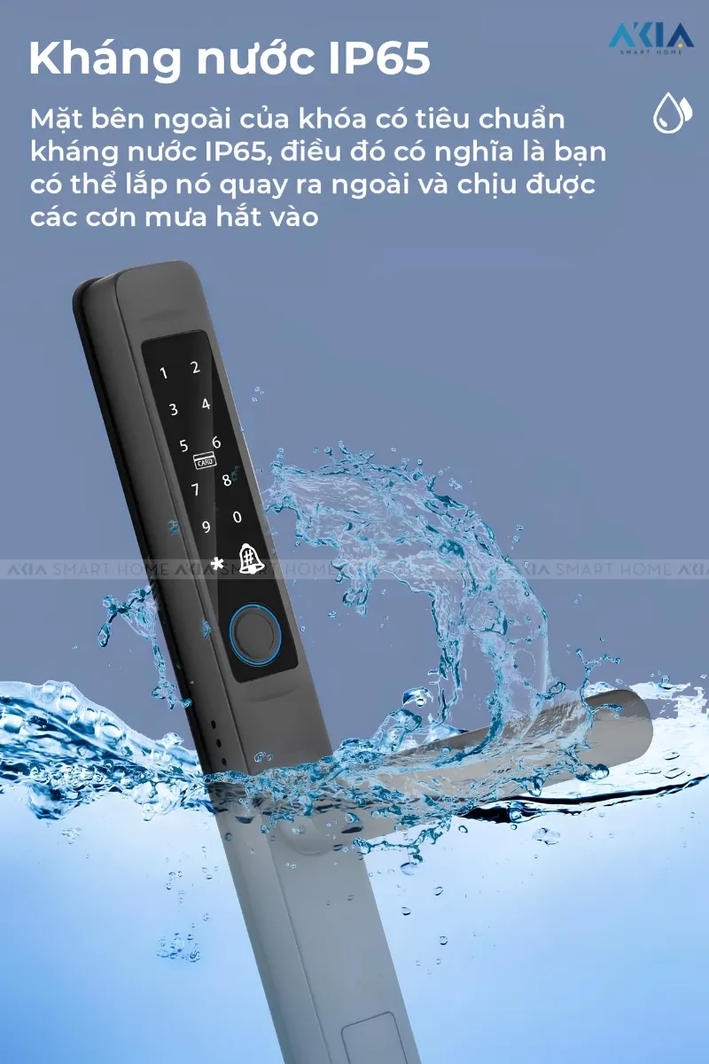 Khóa Vân Tay Cửa Nhôm Xingfa Akia Melo 301 17 Khóa Vân Tay Cửa Nhôm Xingfa Akia Melo 301 - Akia Smart Home