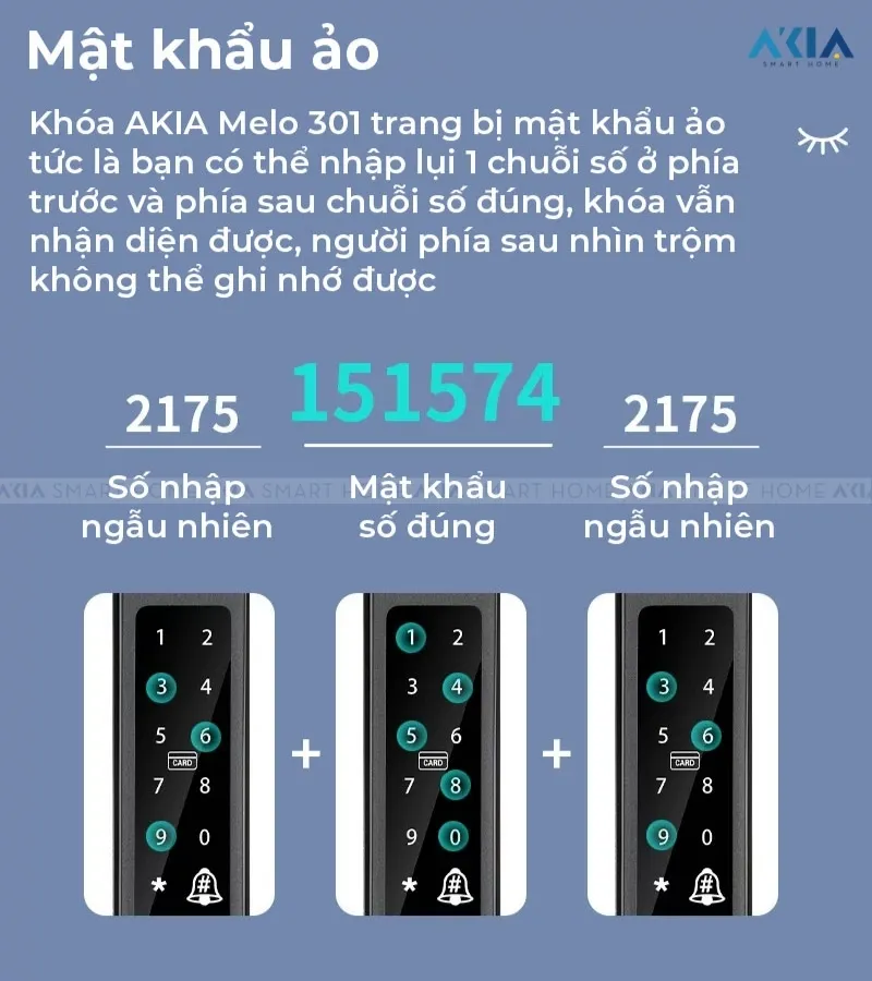 Khóa Vân Tay Cửa Nhôm Xingfa Akia Melo 301 21 Khóa Vân Tay Cửa Nhôm Xingfa Akia Melo 301 - Akia Smart Home