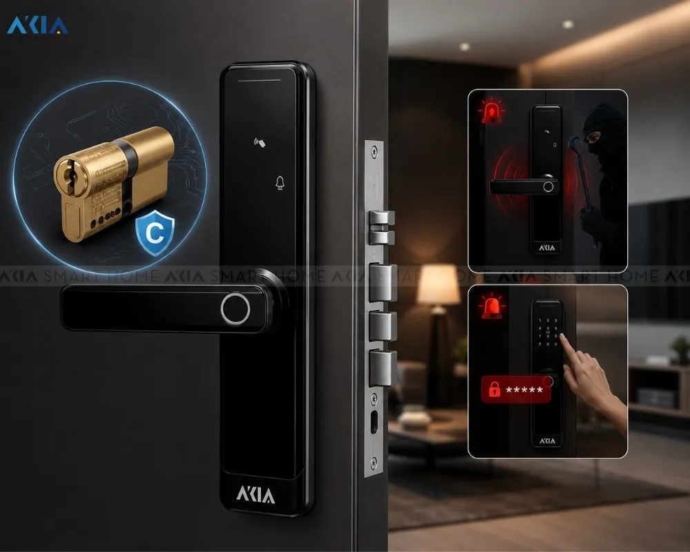 Khóa Vân Tay Thông Minh Akia Azt-27 26 Khóa Vân Tay Thông Minh Akia Azt-27 - Akia Smart Home