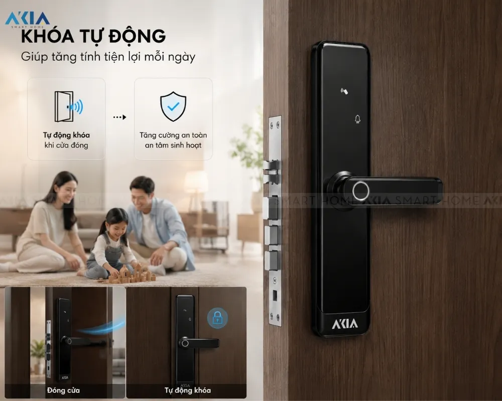 Khóa Vân Tay Thông Minh Akia Azt-27 28 Khóa Vân Tay Thông Minh Akia Azt-27 - Akia Smart Home