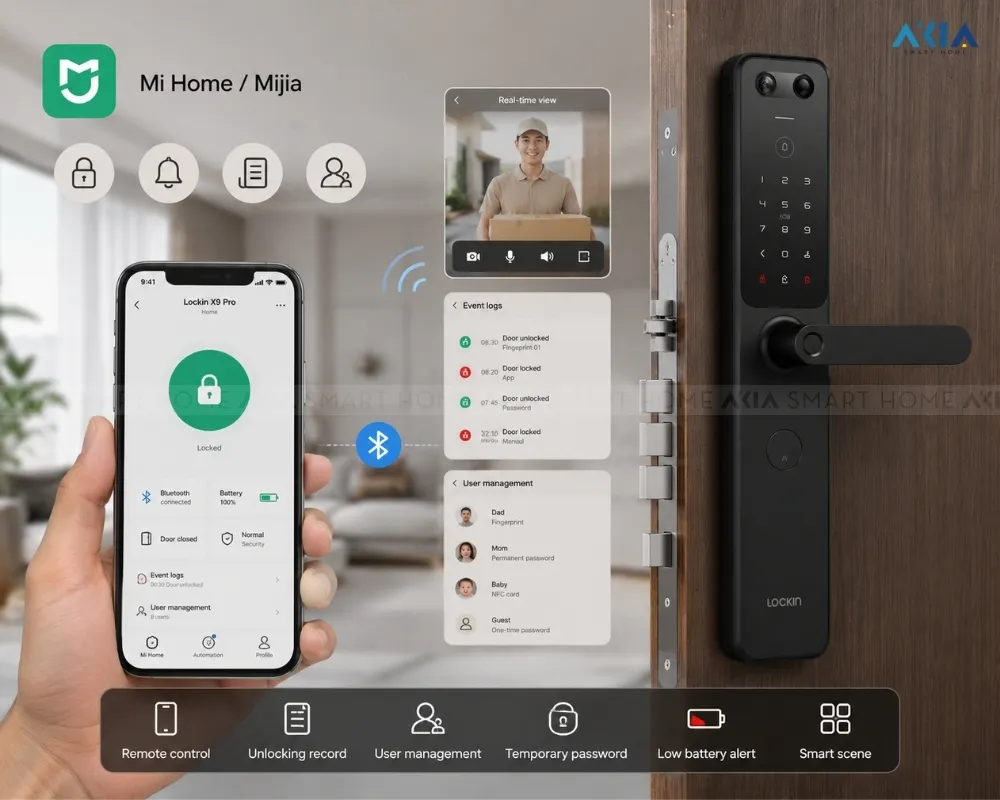 Khóa Vân Tay Thông Minh Lockin X9 Pro 13 Khóa Vân Tay Thông Minh Lockin X9 Pro - Akia Smart Home