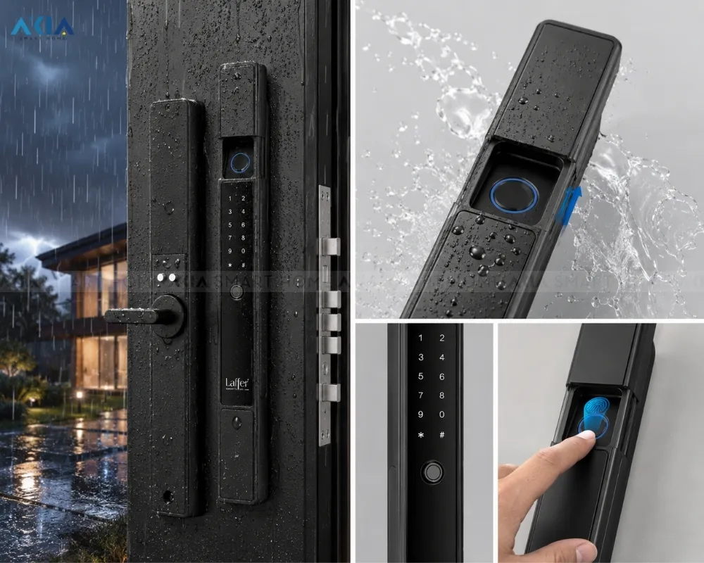 Khóa Vân Tay Tự Động Laffer Xf93 9 Khóa Vân Tay Tự Động Laffer Xf93 - Akia Smart Home
