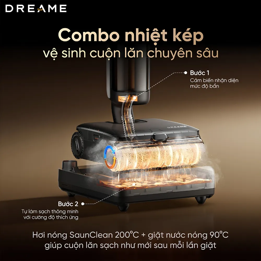 Máy Hút Bụi Lau Nhà Dreame H16 Steam 17 Máy Hút Bụi Lau Nhà Dreame H16 Steam - Akia Smart Home