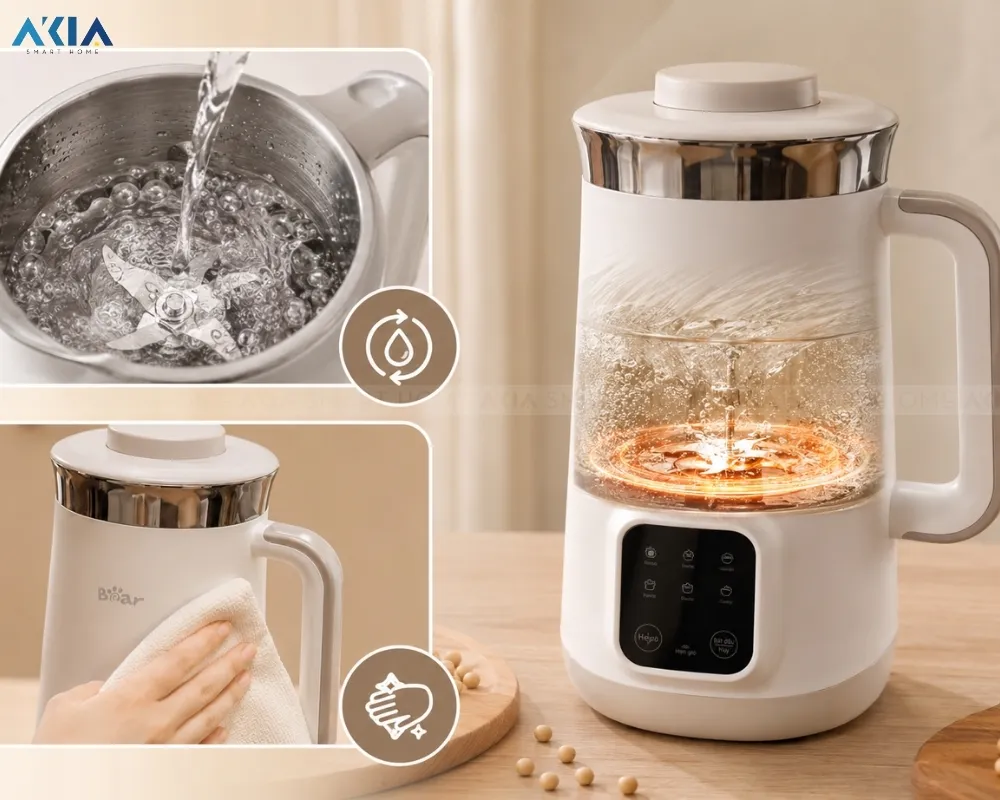 Máy Làm Sữa Hạt Bear Sb-Sh12H 11 Máy Làm Sữa Hạt Bear Sb-Sh12H - Akia Smart Home