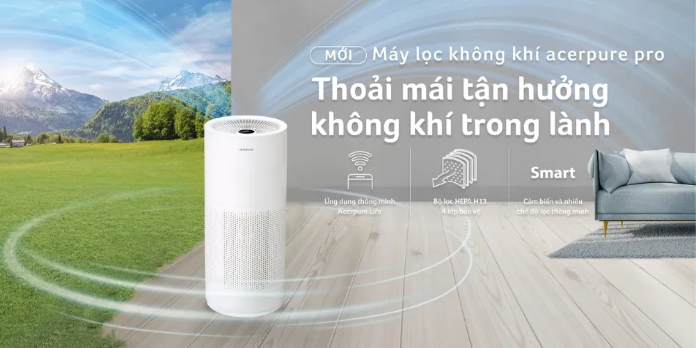 Máy Lọc Không Khí Acerpure Pro P2 Ap551-50W 7 Máy Lọc Không Khí Acerpure Pro P2 Ap551-50W - Akia Smart Home