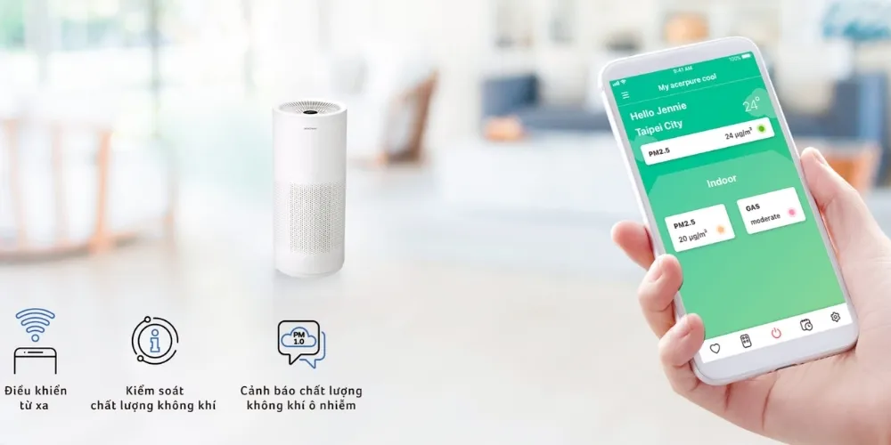 Máy Lọc Không Khí Acerpure Pro P2 Ap551-50W 11 Máy Lọc Không Khí Acerpure Pro P2 Ap551-50W - Akia Smart Home