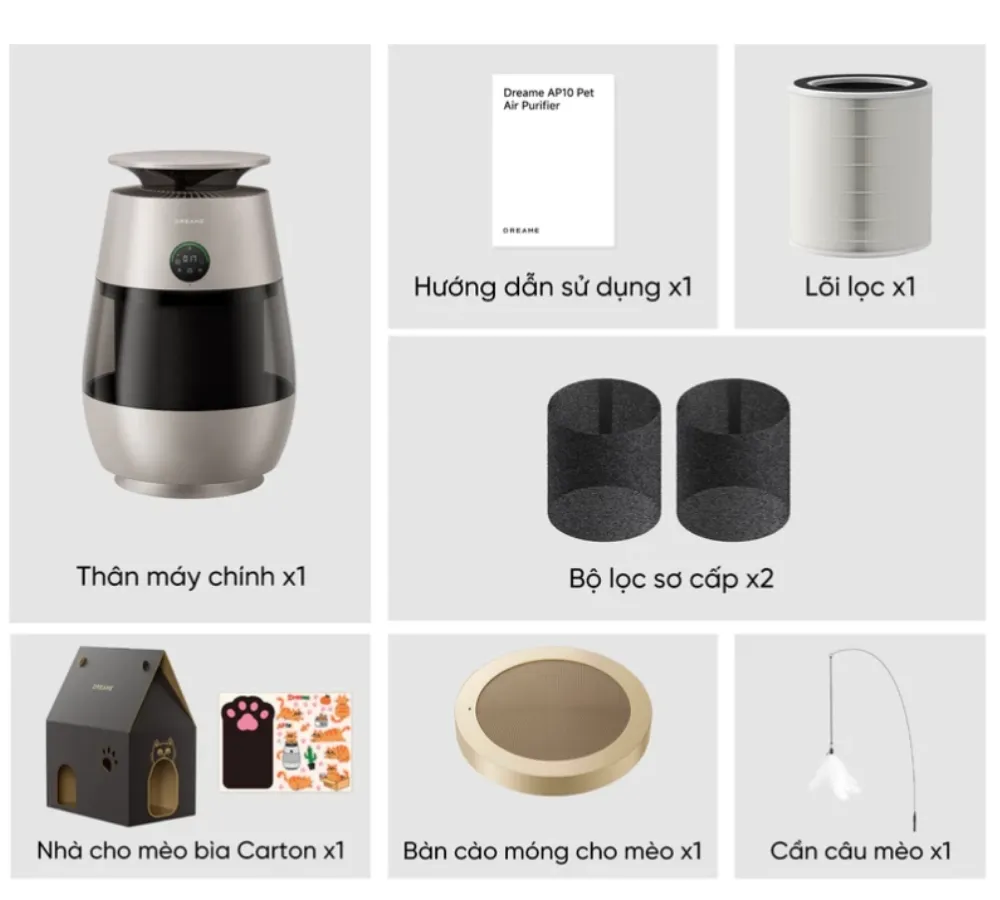 Máy Lọc Không Khí Dreame Ap10 26 Máy Lọc Không Khí Cho Thú Cưng Dreame Ap10 - Akia Smart Home