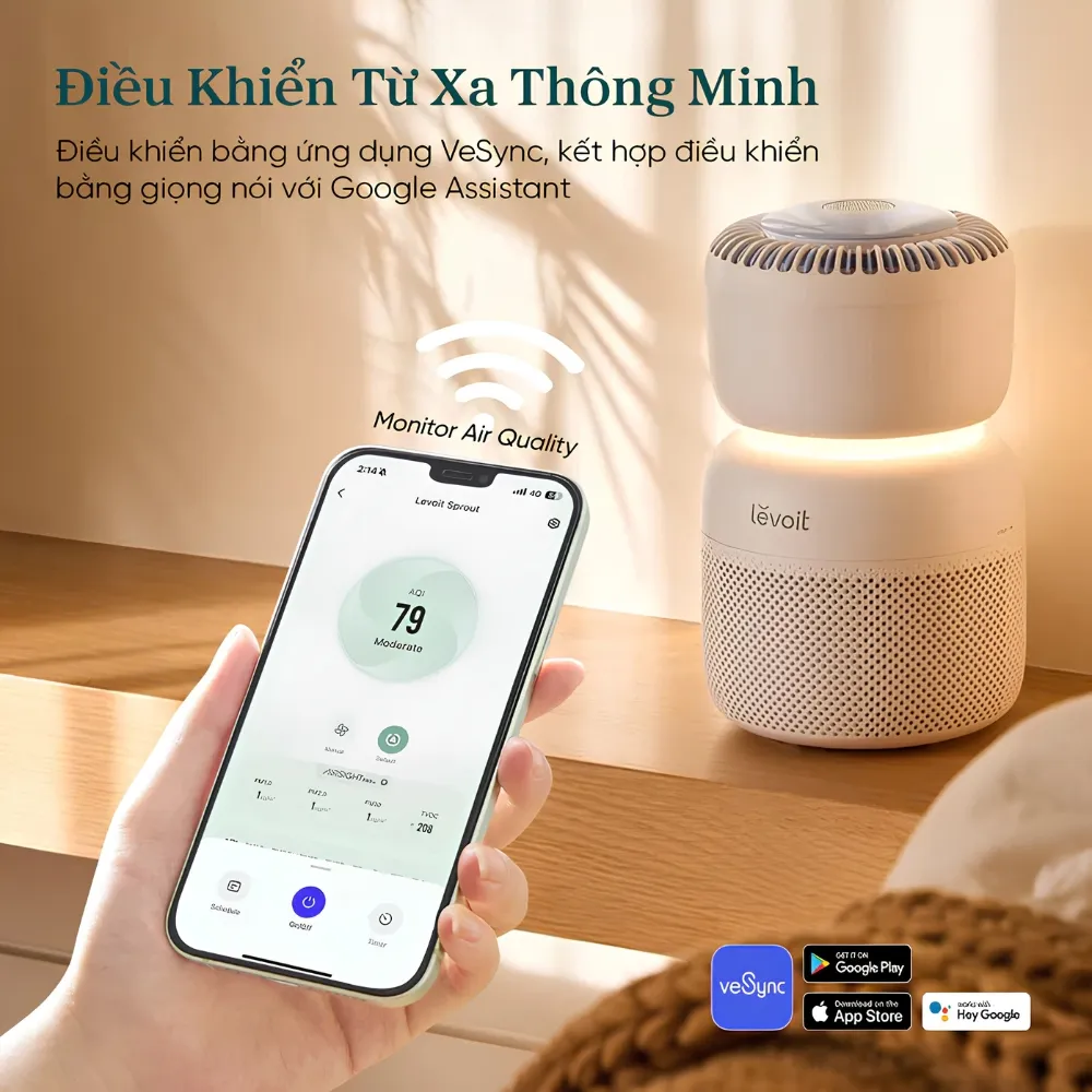 Máy Lọc Không Khí Cho Trẻ Sơ Sinh Levoit Sprout 14 Máy Lọc Không Khí Cho Trẻ Sơ Sinh Levoit Sprout - Akia Smart Home