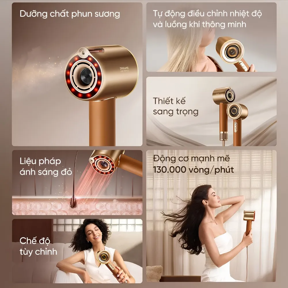 Máy Sấy Tóc Tốc Độ Cao Dreame Miracle Pro 14 Máy Sấy Tóc Tốc Độ Cao Dreame Miracle Pro - Akia Smart Home