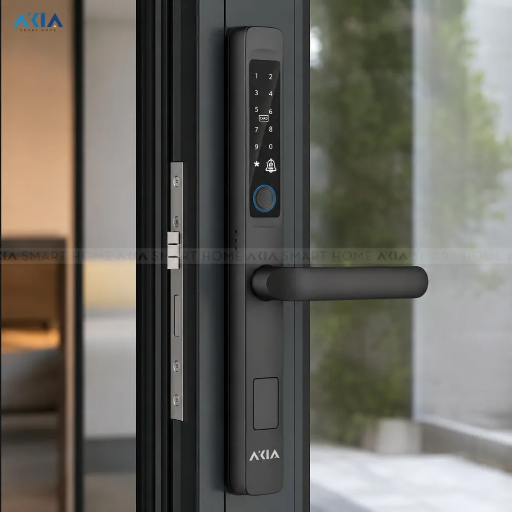 Khóa vân tay cửa nhôm Xingfa AKIA Melo 301 - AKIA Smart Home