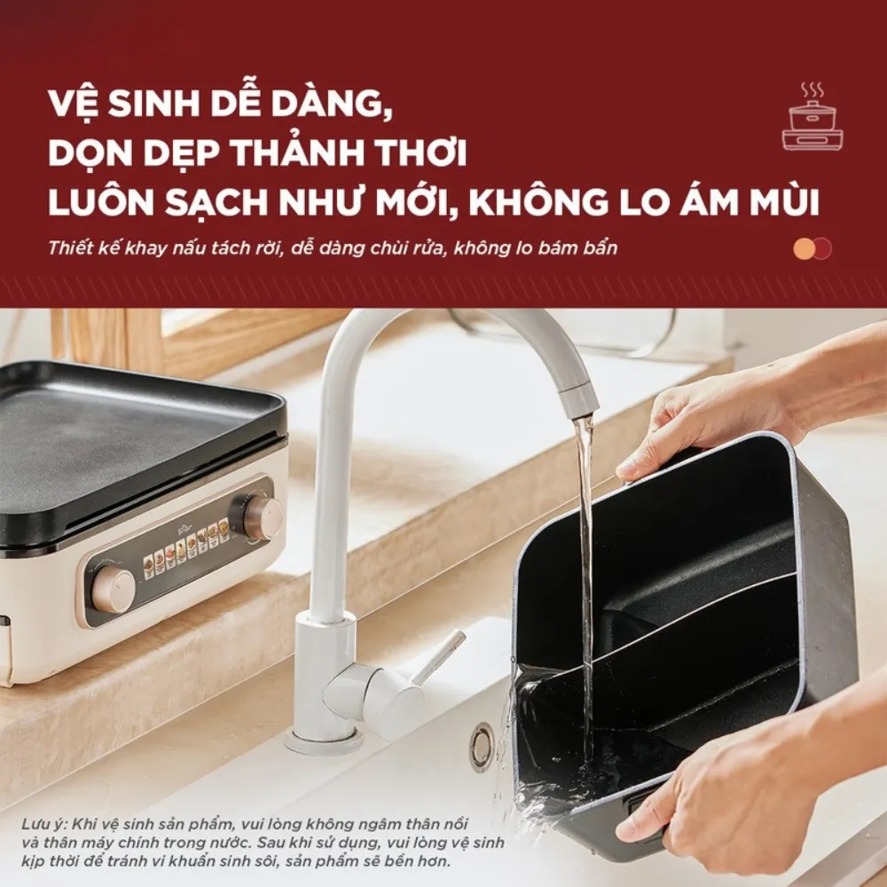 Nồi Lẩu Nướng Đa Năng Bear Gr-5H22R83 21 Nồi Lẩu Nướng Đa Năng Bear Gr-5H22R83 - Akia Smart Home