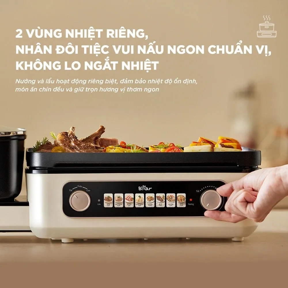 Nồi Lẩu Nướng Đa Năng Bear Gr-5H22R83 15 Nồi Lẩu Nướng Đa Năng Bear Gr-5H22R83 - Akia Smart Home
