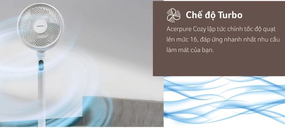 Quạt Tuần Hoàn Đối Lưu Không Khí Acerpure Cozy F2 49 Quạt Tuần Hoàn Đối Lưu Không Khí Acerpure Cozy F2 - Akia Smart Home