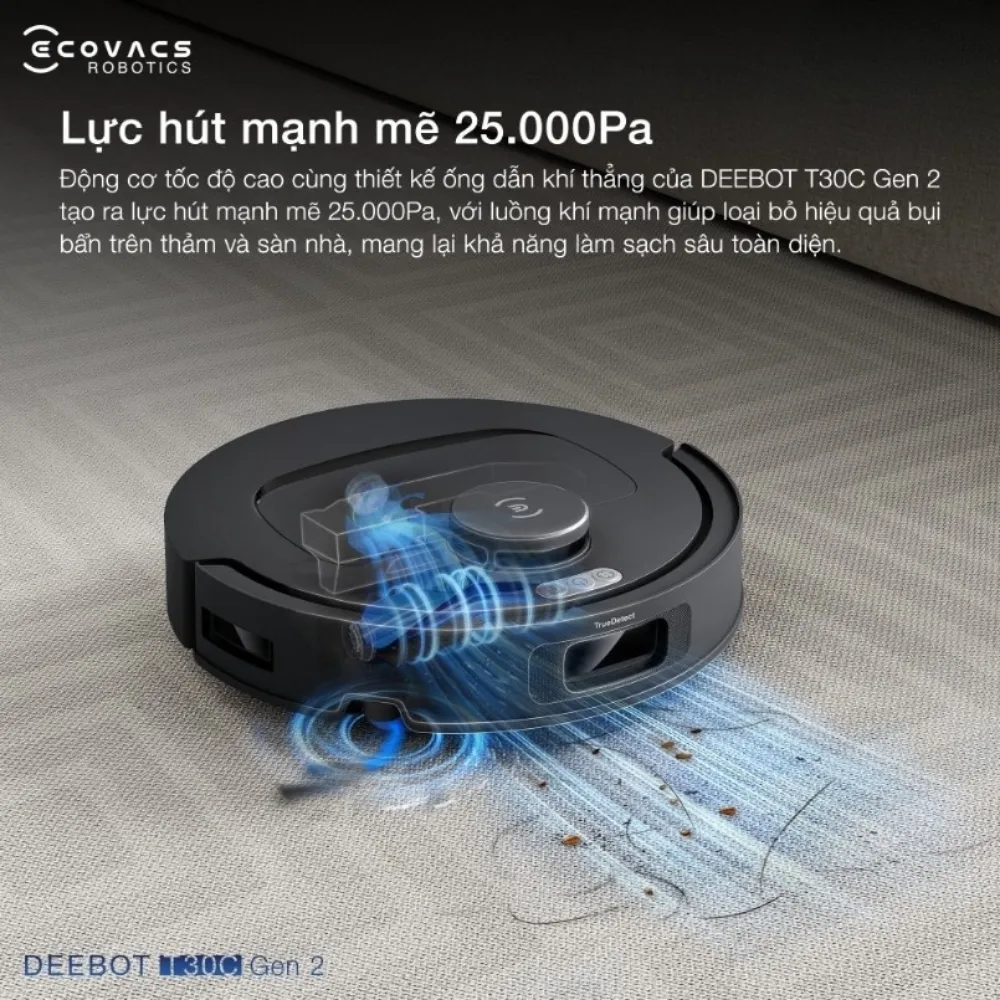 Robot Hút Bụi Lau Nhà Ecovacs Deebot T30C Gen2 53 Robot Hút Bụi Lau Nhà Ecovacs Deebot T30C Gen2 - Akia Smart Home