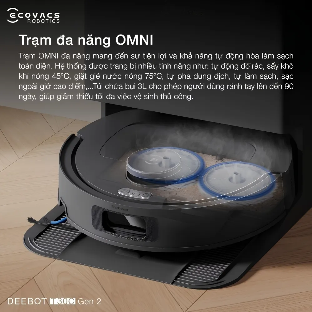 Robot Hút Bụi Lau Nhà Ecovacs Deebot T30C Gen2 56 Robot Hút Bụi Lau Nhà Ecovacs Deebot T30C Gen2 - Akia Smart Home