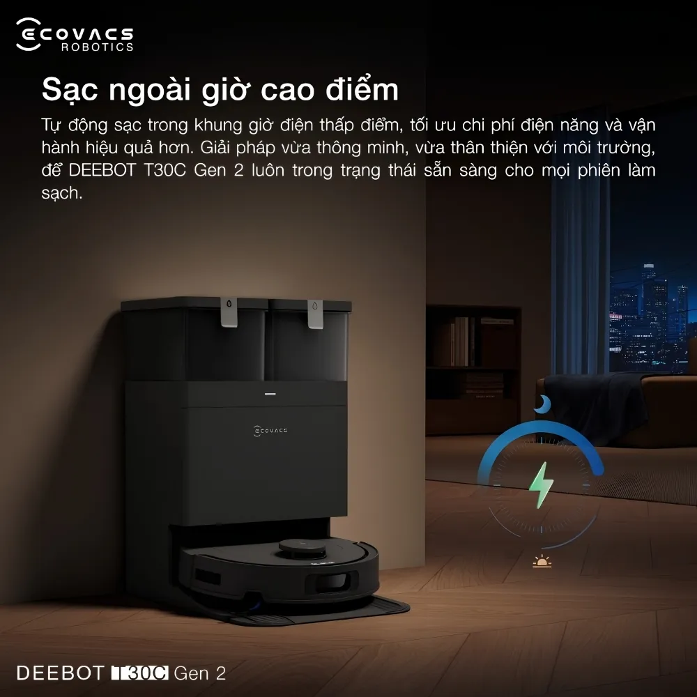 Robot Hút Bụi Lau Nhà Ecovacs Deebot T30C Gen2 59 Robot Hút Bụi Lau Nhà Ecovacs Deebot T30C Gen2 - Akia Smart Home