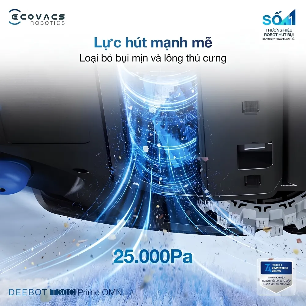 Robot Hút Bụi Lau Nhà Ecovacs Deebot T30C Prime Omni 13 Robot Hút Bụi Lau Nhà Ecovacs Deebot T30C Prime Omni - Akia Smart Home
