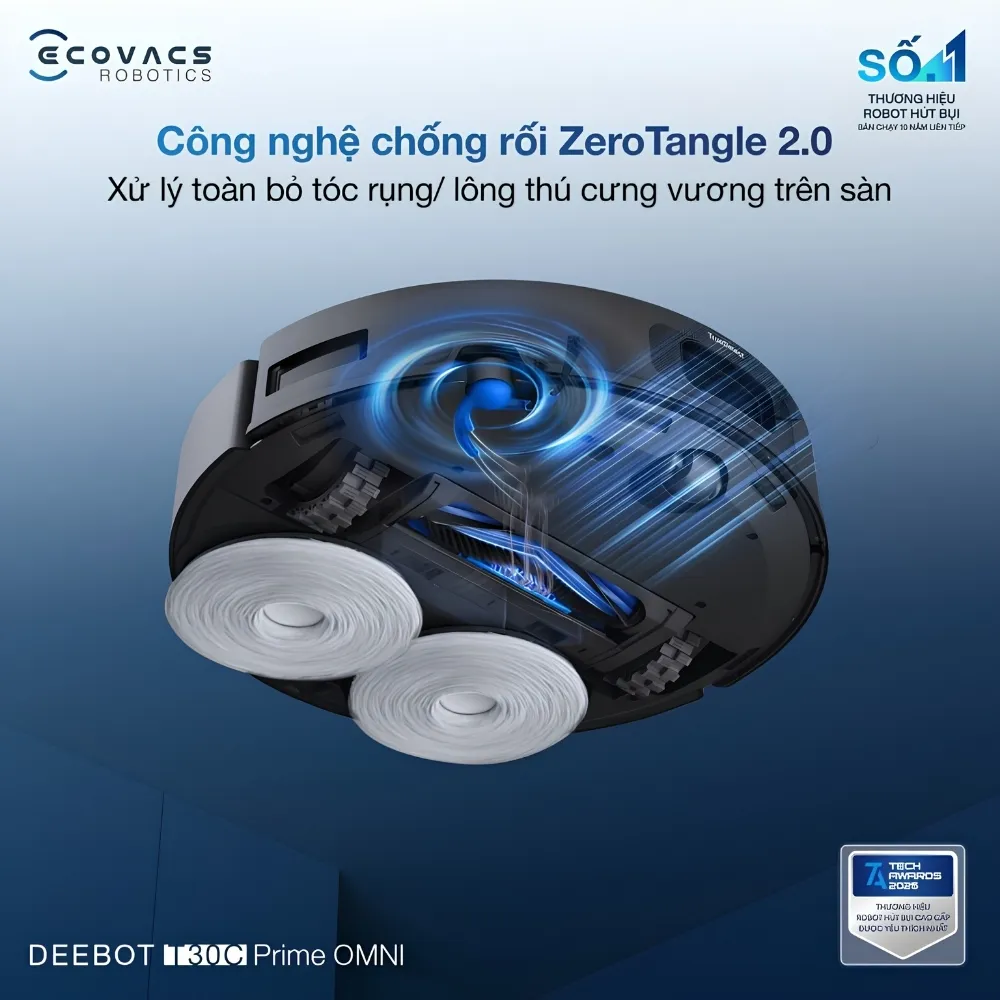 Robot Hút Bụi Lau Nhà Ecovacs Deebot T30C Prime Omni 16 Robot Hút Bụi Lau Nhà Ecovacs Deebot T30C Prime Omni - Akia Smart Home