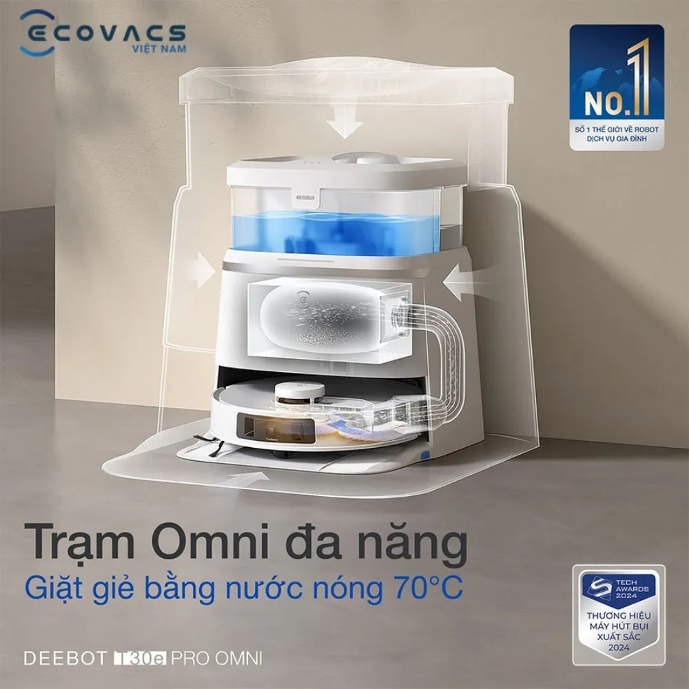 Robot Hút Bụi Lau Nhà Ecovacs Deebot T30E Pro Omni 15 Robot Hút Bụi Lau Nhà Ecovacs Deebot T30E Pro Omni - Akia Smart Home