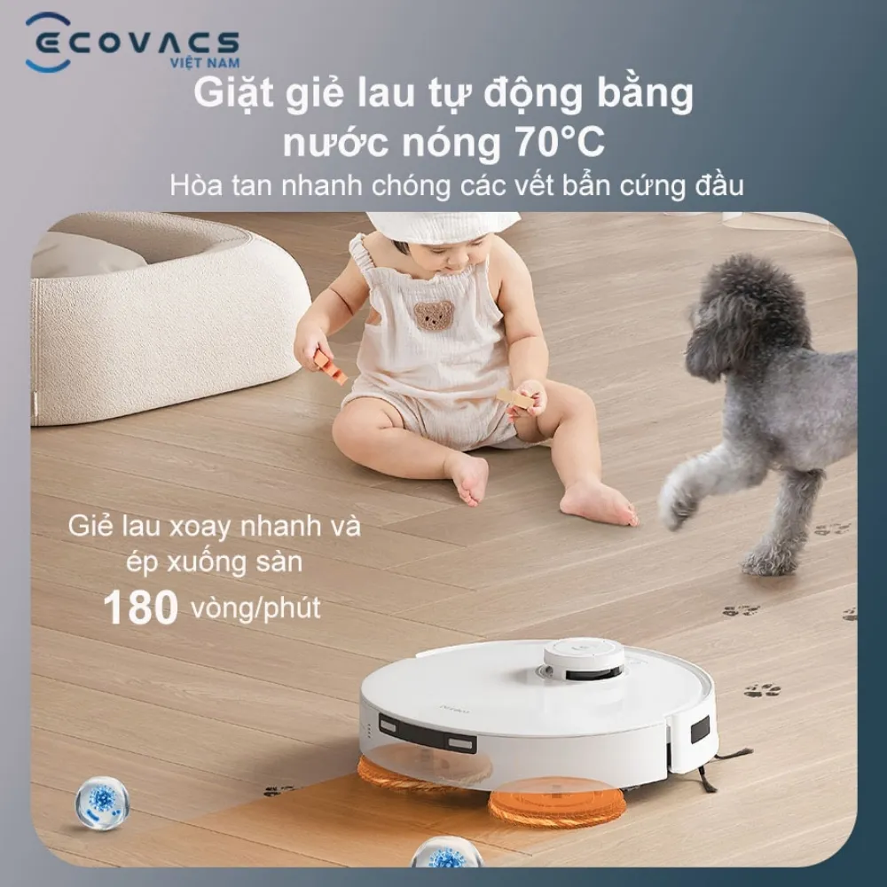 Robot Hút Bụi Lau Nhà Ecovacs Deebot T30E Pro Omni 14 Robot Hút Bụi Lau Nhà Ecovacs Deebot T30E Pro Omni - Akia Smart Home