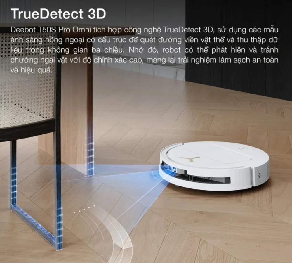 Robot Hút Bụi Lau Nhà Ecovacs Deebot T50S Pro Omni - Akia Smart Home