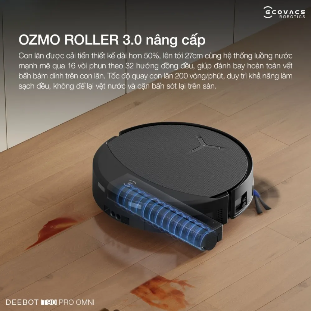 Robot Hút Bụi Lau Nhà Ecovacs Deebot T90 Pro Omni 50 Robot Hút Bụi Lau Nhà Ecovacs Deebot T90 Pro Omni - Akia Smart Home