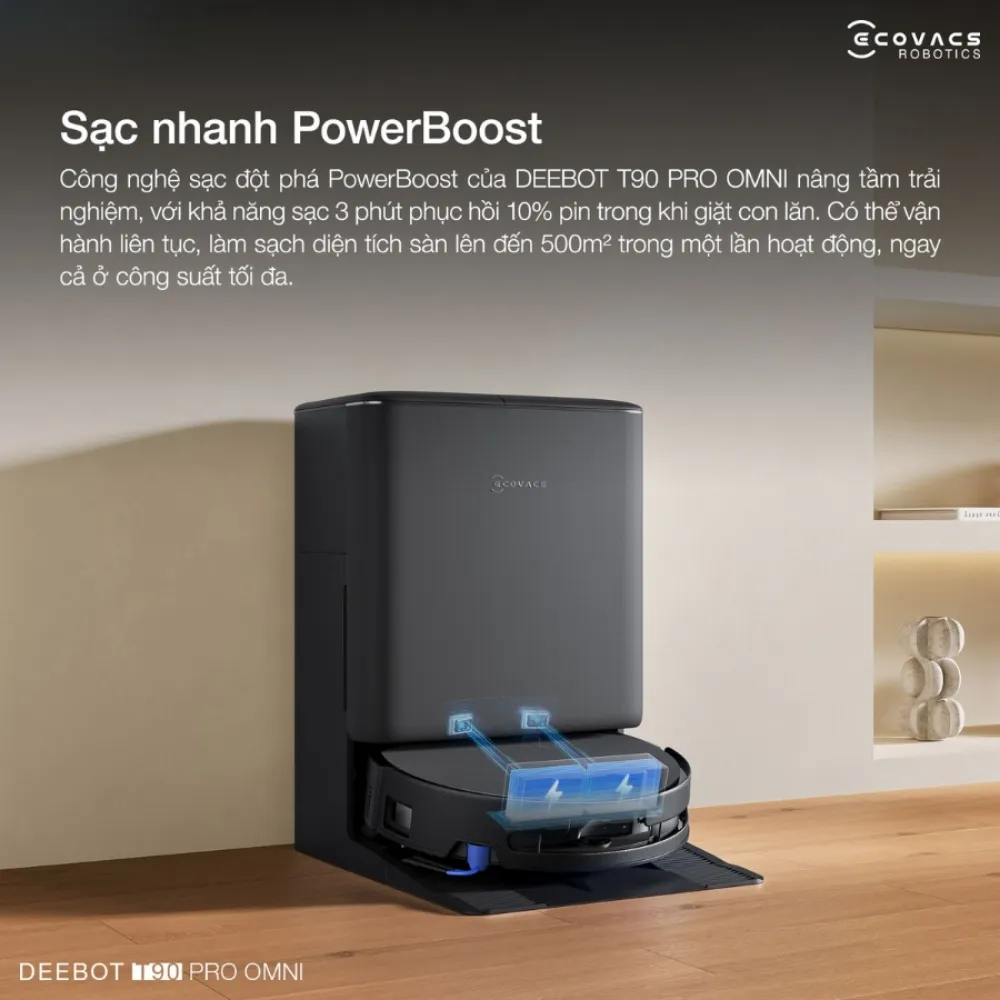 Robot Hút Bụi Lau Nhà Ecovacs Deebot T90 Pro Omni 62 Robot Hút Bụi Lau Nhà Ecovacs Deebot T90 Pro Omni - Akia Smart Home